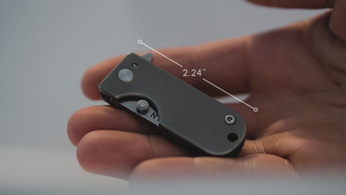 WESN Titanium Keychain Knife (measurements)