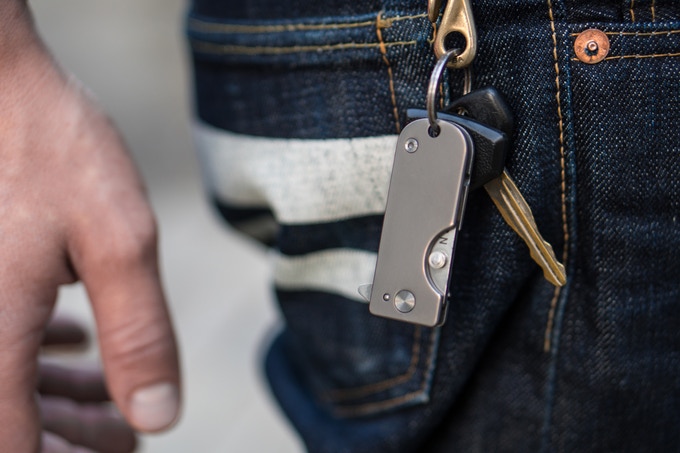 WESN Titanium Keychain EDC Knife (pocket clip)