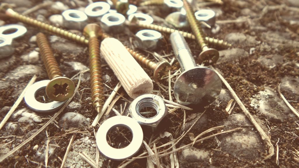 Miscellaneous hardware and screws