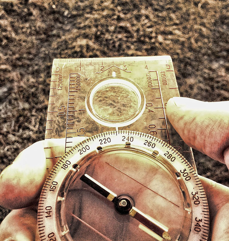 Compass in Hand (closeup)
