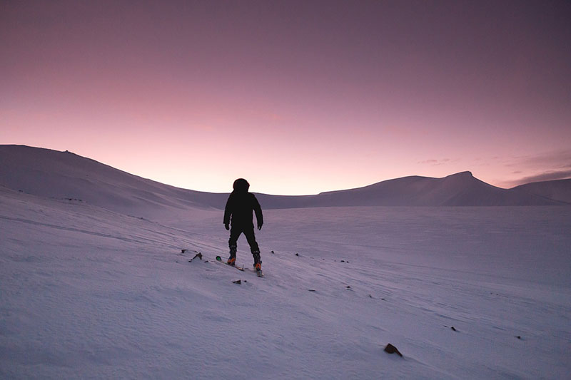 Man in Cross-country Skiing