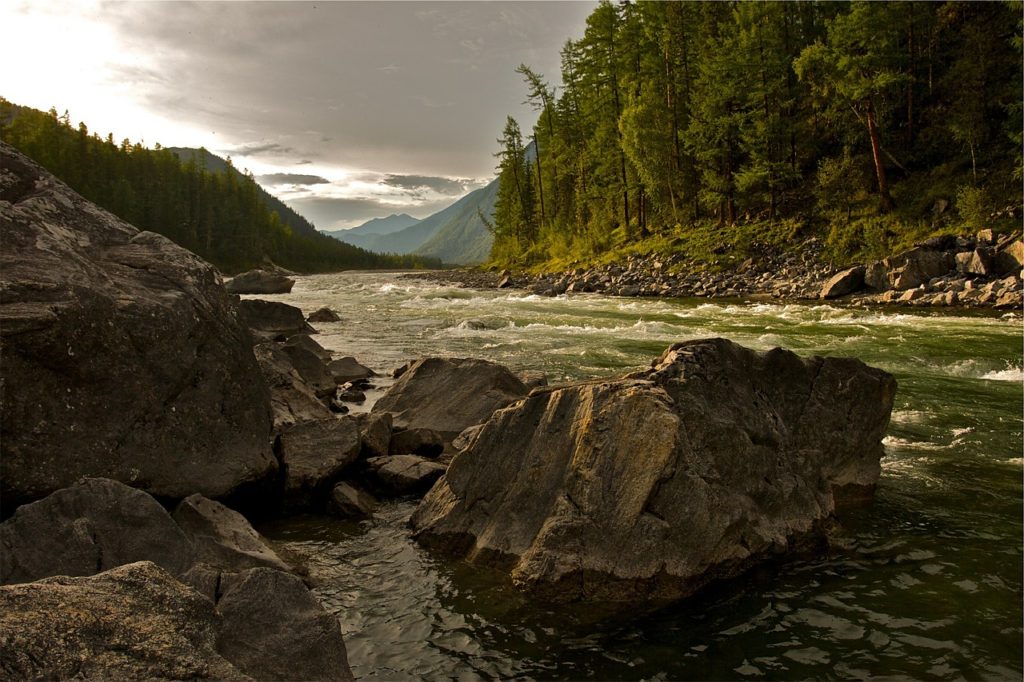 A rocky river or creek